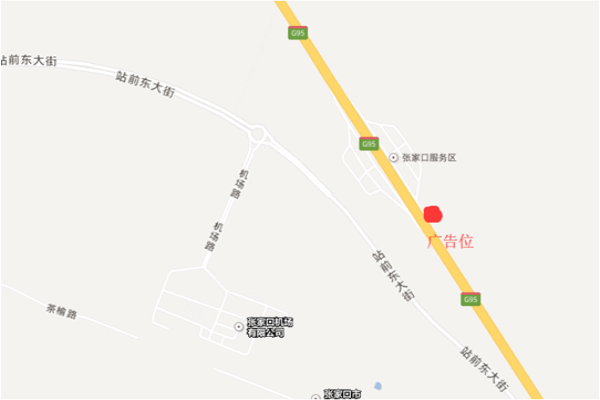 張承高速?gòu)V告K7+700單立柱廣告點(diǎn)位圖